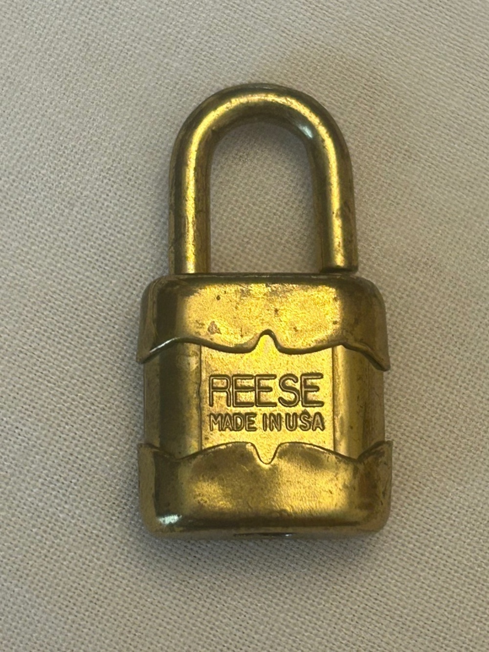 Vintage Reese Tiny Padlock With Keys